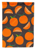 Oranges on Gray Garden Flag Mailbox Decorative Yard Banner Outside Patio Artwork for Flower Beds, Garden Size, Multicolor