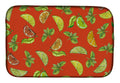 Lemons, Limes and Oranges Dish Drying Mat Absorbent Dish Drying Mat Pad for Kitchen Counter Dish Drainer Mat for Countertop, 14 x 21", Multicolor