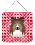 Sheltie Wall or Door Hanging Prints Aluminum Metal Sign Kitchen Wall Bar Bathroom Plaque Home Decor, 6x6, Multicolor