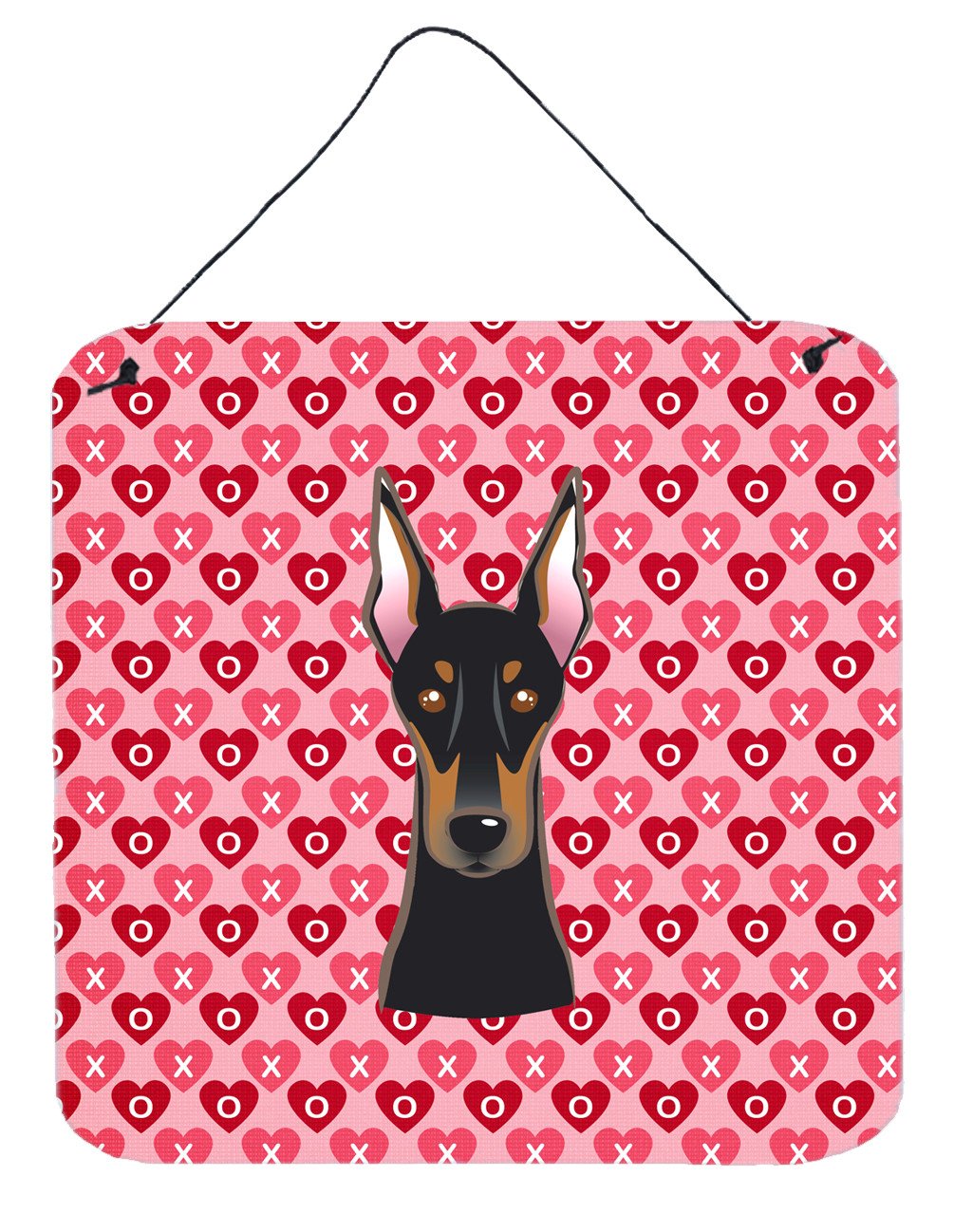Doberman Pinscher Hearts Wall or Door Hanging Prints BB5315DS66