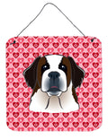 Saint Bernard Wall or Door Hanging Prints Aluminum Metal Sign Kitchen Wall Bar Bathroom Plaque Home Decor, 6x6, Multicolor
