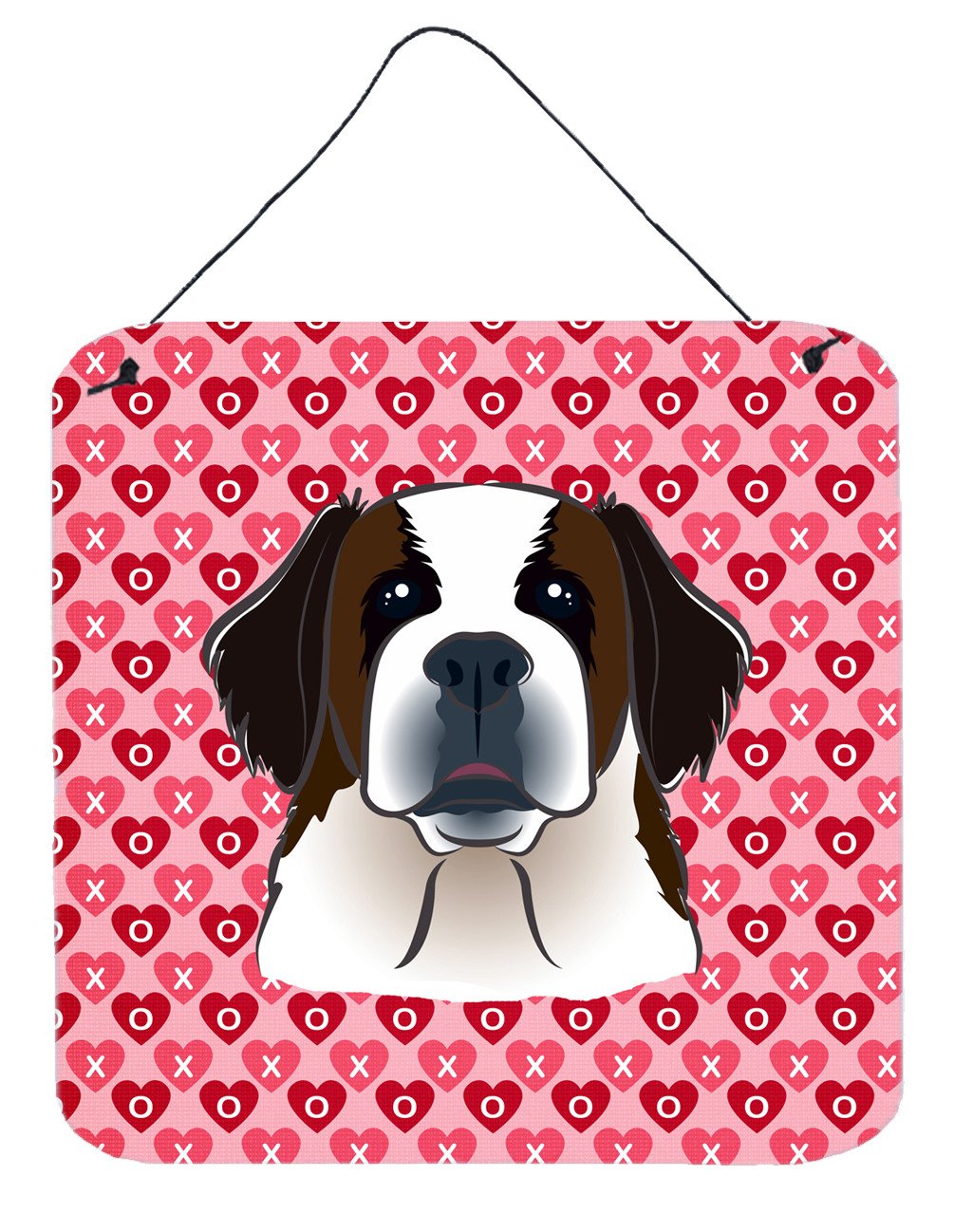 Saint Bernard Wall or Door Hanging Prints Aluminum Metal Sign Kitchen Wall Bar Bathroom Plaque Home Decor, 6x6, Multicolor