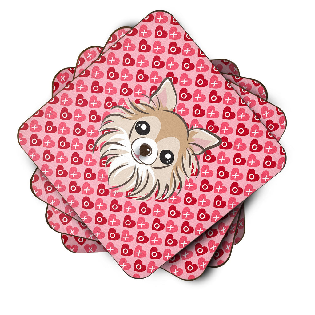 Chihuahua Hearts Foam Coaster  BB5321FC