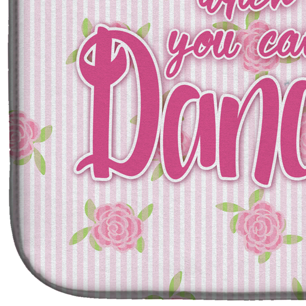 Ballet Dance Stripes Blonde Dish Drying Mat Absorbent Dish Drying Mat Pad for Kitchen Counter Dish Drainer Mat for Countertop, 14 x 21", Multicolor