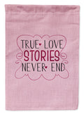 True Love Stories Never End Garden Flag Mailbox Decorative Yard Banner Outside Patio Artwork for Flower Beds, Garden Size, Multicolor
