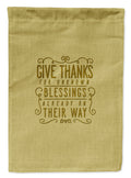 Give Thanks Blessings Garden Flag Mailbox Decorative Yard Banner Outside Patio Artwork for Flower Beds, Garden Size, Multicolor