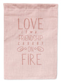 Love is a Friendship Garden Flag Mailbox Decorative Yard Banner Outside Patio Artwork for Flower Beds, Garden Size, Multicolor