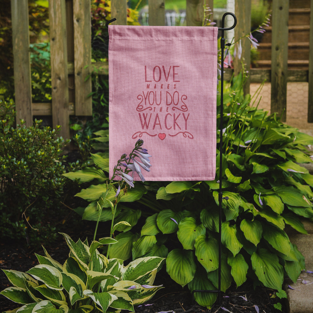 Love Makes You Do The Wacky Garden Flag Mailbox Decorative Yard Banner Outside Patio Artwork for Flower Beds, Garden Size, Multicolor
