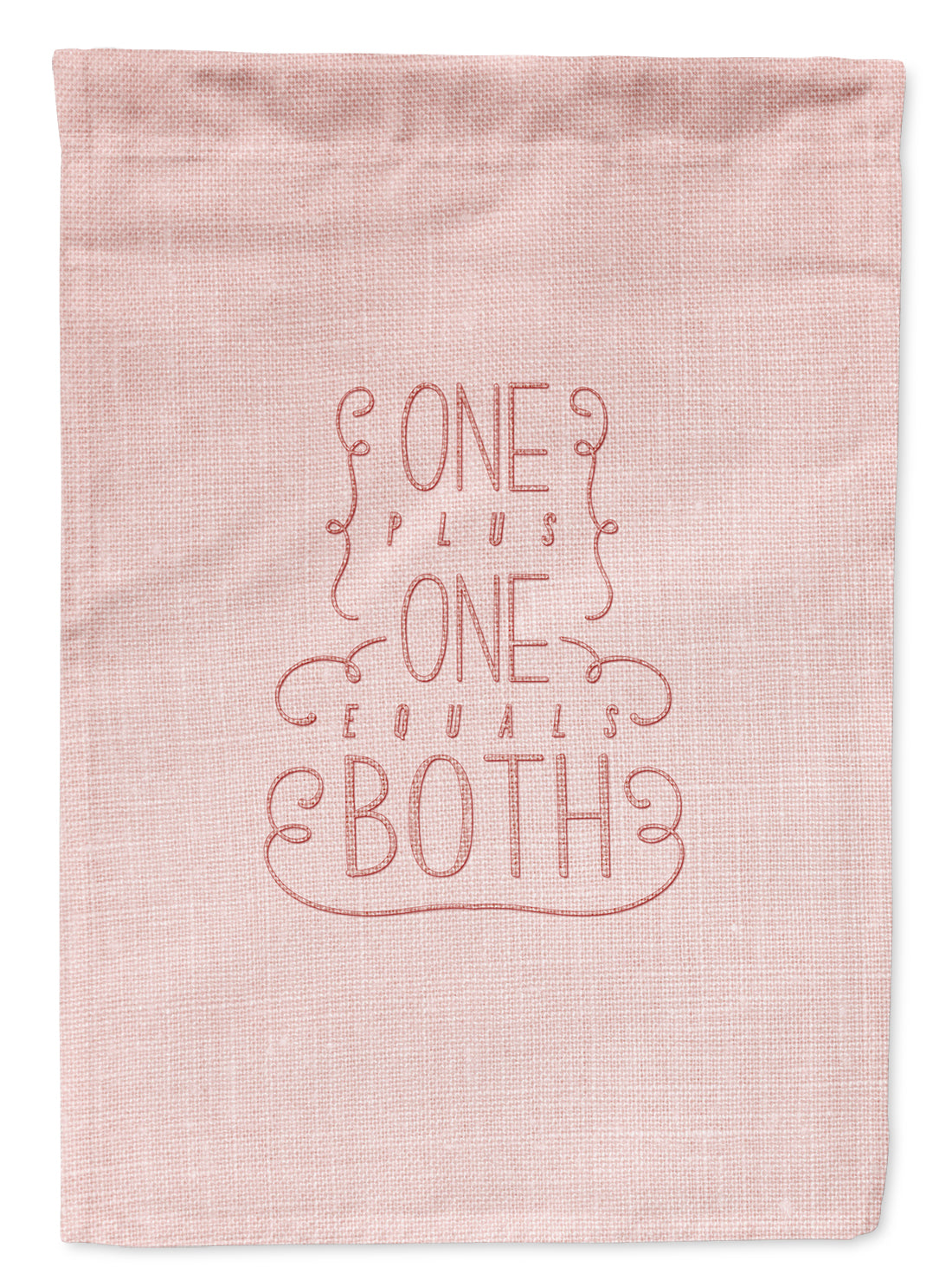 One Plus One Equals Both Garden Flag Mailbox Decorative Yard Banner Outside Patio Artwork for Flower Beds, Garden Size, Multicolor