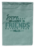 Journeys Are Measured in Friends Garden Flag Mailbox Decorative Yard Banner Outside Patio Artwork for Flower Beds, Garden Size, Multicolor