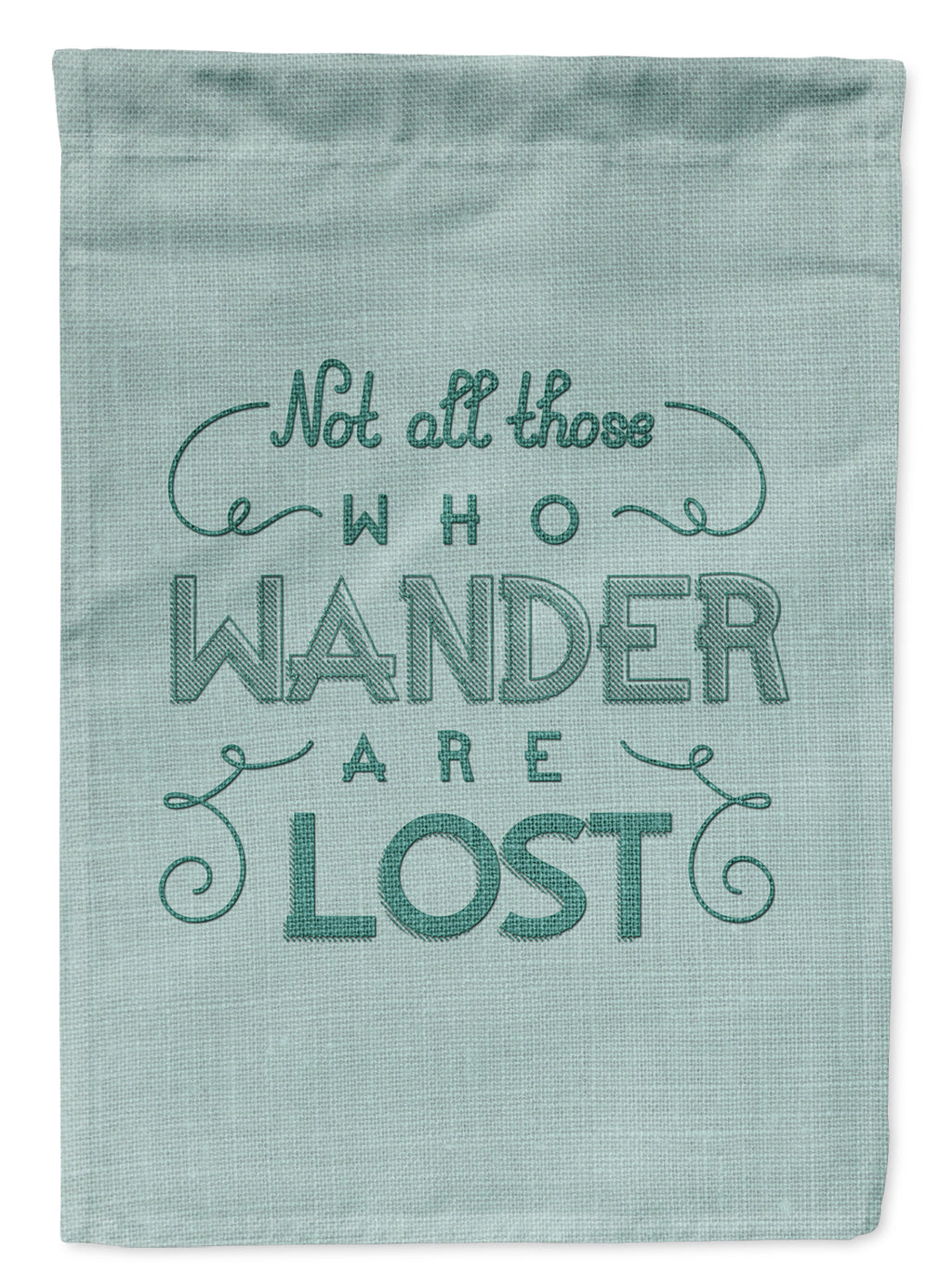 Not All Who Wander are Lost Garden Flag Mailbox Decorative Yard Banner Outside Patio Artwork for Flower Beds, Garden Size, Multicolor
