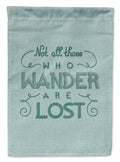 Not All Who Wander are Lost Garden Flag Mailbox Decorative Yard Banner Outside Patio Artwork for Flower Beds, Garden Size, Multicolor