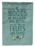 Education Fruits are Sweet Teacher Garden Flag Mailbox Decorative Yard Banner Outside Patio Artwork for Flower Beds, Garden Size, Multicolor