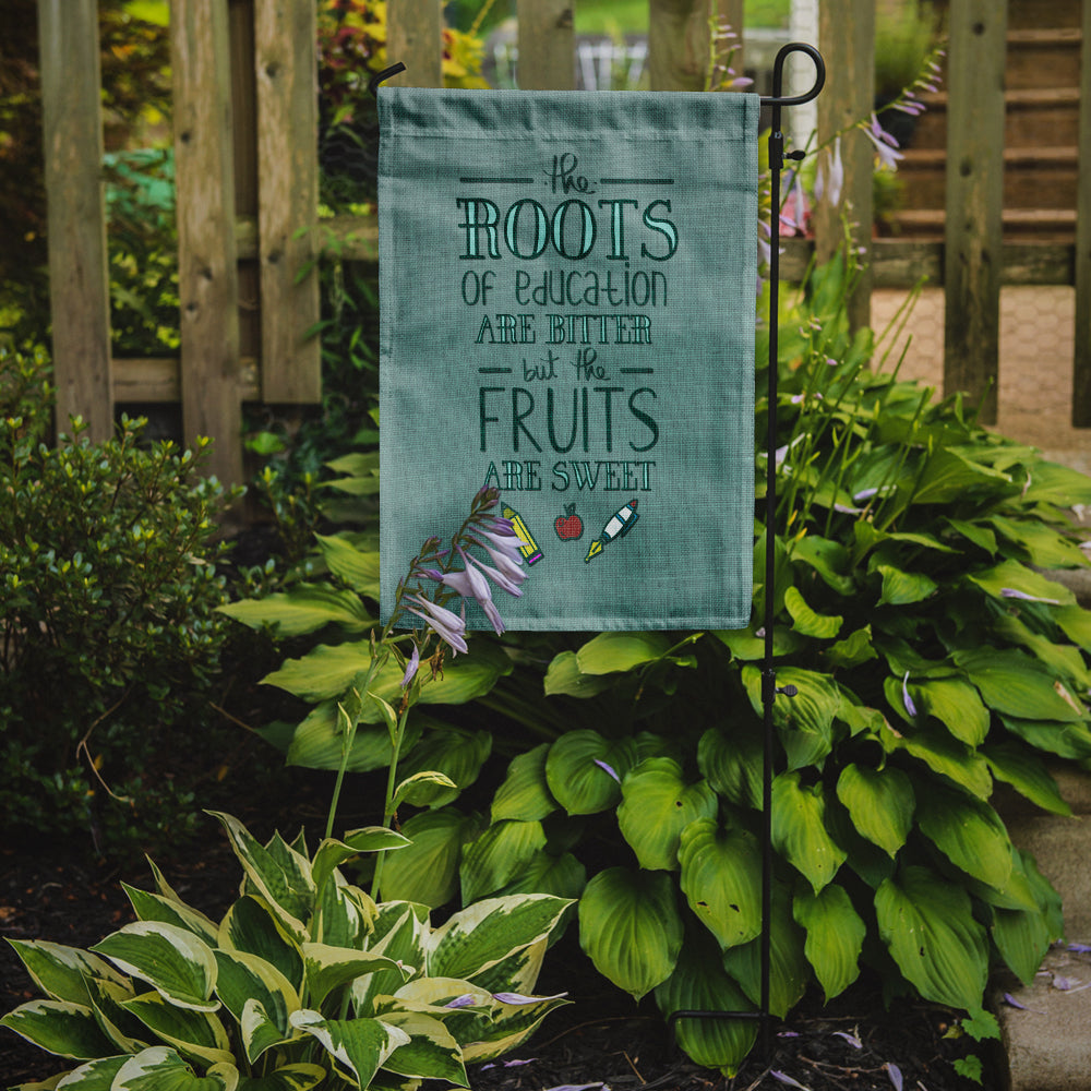 Education Fruits are Sweet Teacher Garden Flag Mailbox Decorative Yard Banner Outside Patio Artwork for Flower Beds, Garden Size, Multicolor