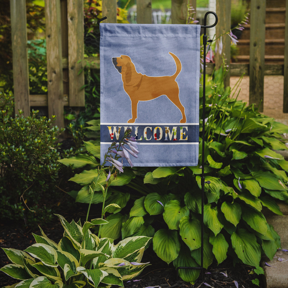 Bloodhound Welcome Garden Flag Mailbox Decorative Yard Banner Outside Patio Artwork for Flower Beds, Garden Size, Multicolor