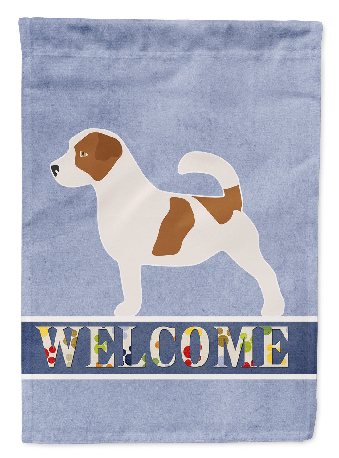 Jack Russell Terrier Welcome Garden Flag Mailbox Decorative Yard Banner Outside Patio Artwork for Flower Beds, Garden Size, Multicolor