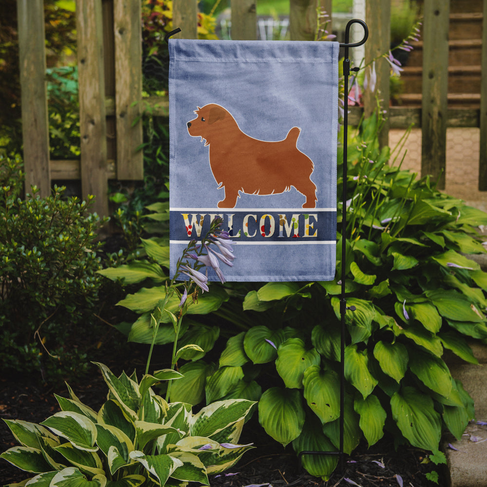 Norfolk Terrier Welcome Garden Flag Mailbox Decorative Yard Banner Outside Patio Artwork for Flower Beds, Garden Size, Multicolor