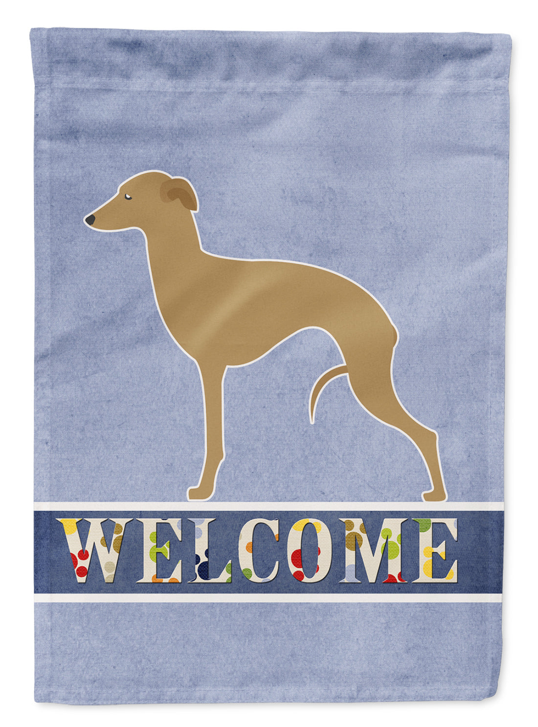 Italian Greyhound Welcome Garden Flag Mailbox Decorative Yard Banner Outside Patio Artwork for Flower Beds, Garden Size, Multicolor