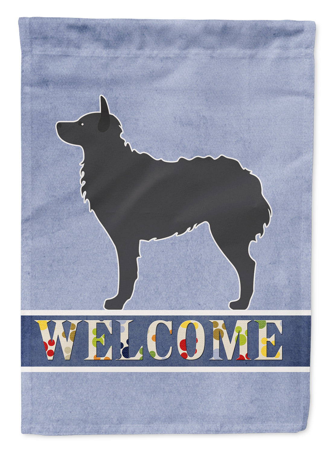 Croatian Sheepdog Welcome Garden Flag Mailbox Decorative Yard Banner Outside Patio Artwork for Flower Beds, Garden Size, Multicolor