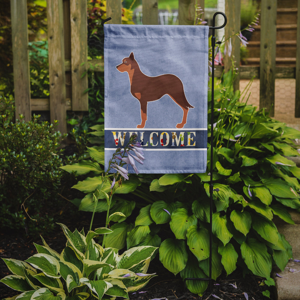 Australian Kelpie Dog Welcome Garden Flag Mailbox Decorative Yard Banner Outside Patio Artwork for Flower Beds, Garden Size, Multicolor