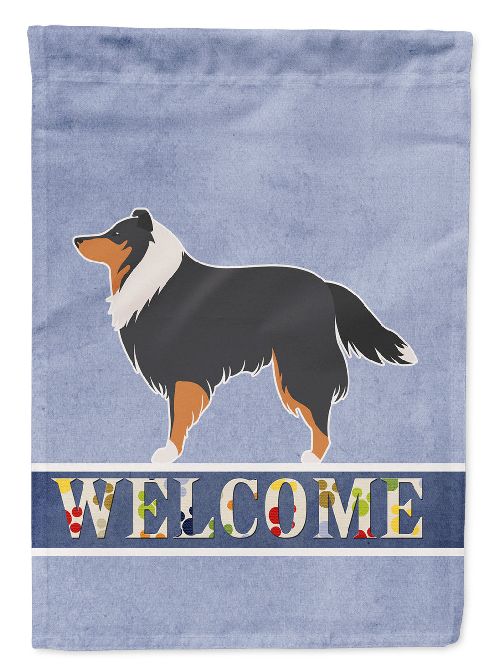 Sheltie/Shetland Sheepdog Welcome Garden Flag Mailbox Decorative Yard Banner Outside Patio Artwork for Flower Beds, Garden Size, Multicolor