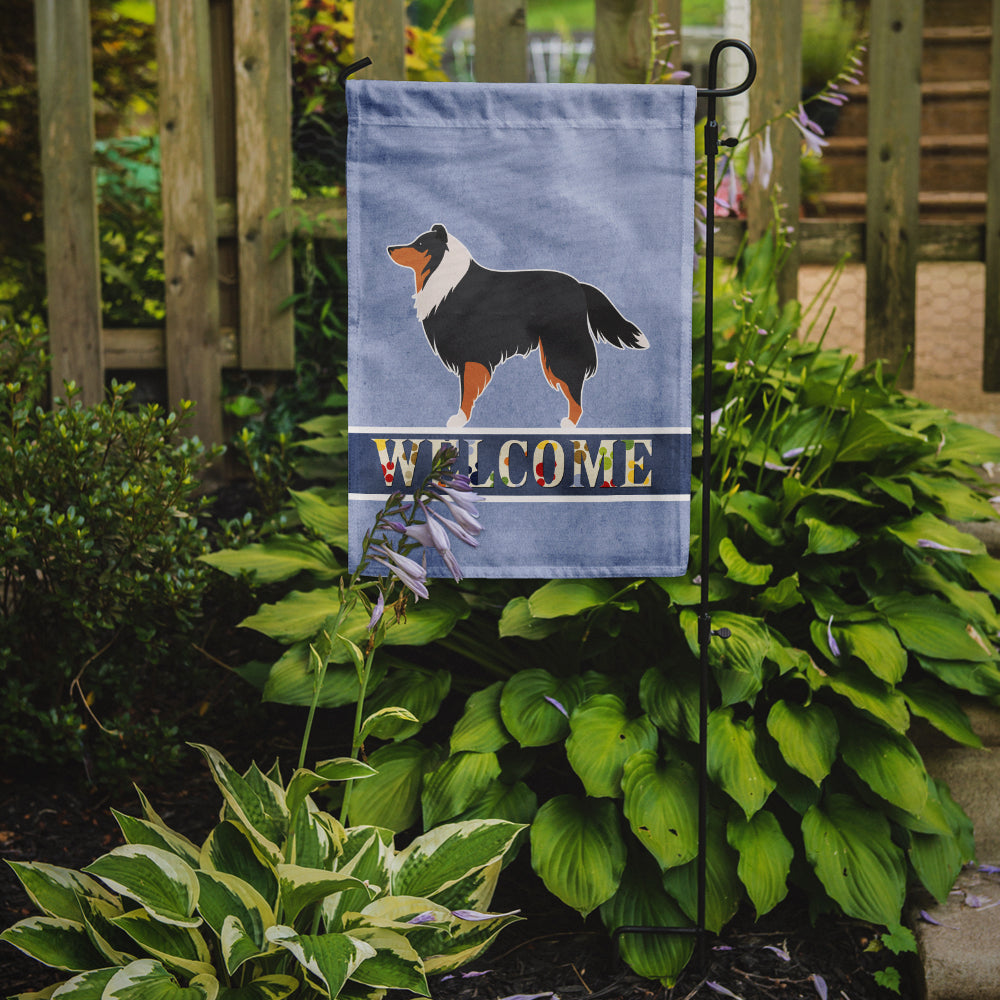 Sheltie/Shetland Sheepdog Welcome Garden Flag Mailbox Decorative Yard Banner Outside Patio Artwork for Flower Beds, Garden Size, Multicolor