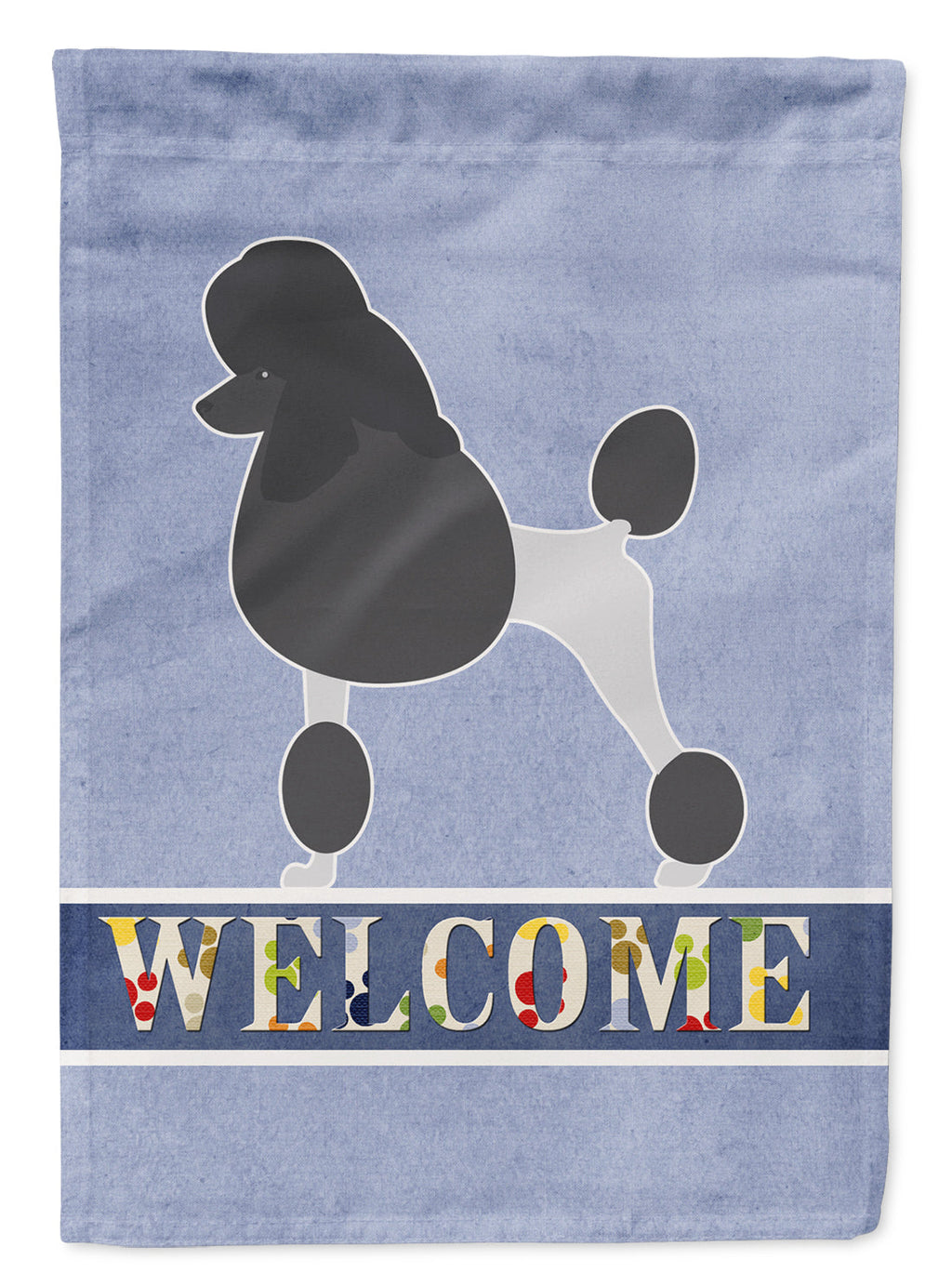 Poodle Welcome Garden Flag Mailbox Decorative Yard Banner Outside Patio Artwork for Flower Beds, Garden Size, Multicolor