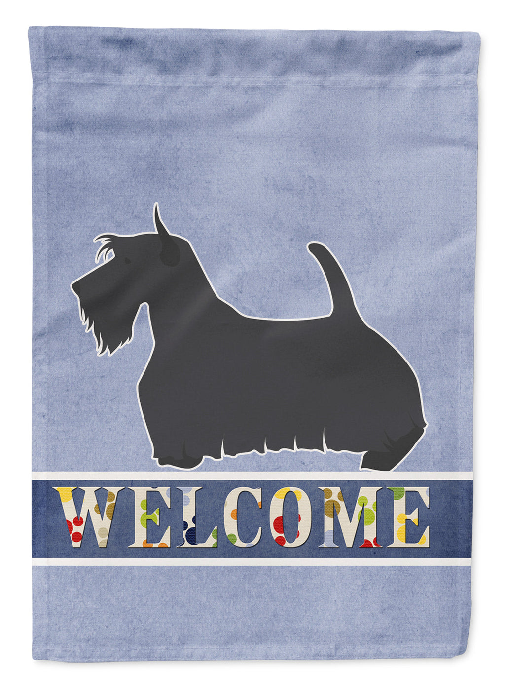 Scottish Terrier Welcome Garden Flag Mailbox Decorative Yard Banner Outside Patio Artwork for Flower Beds, Garden Size, Multicolor