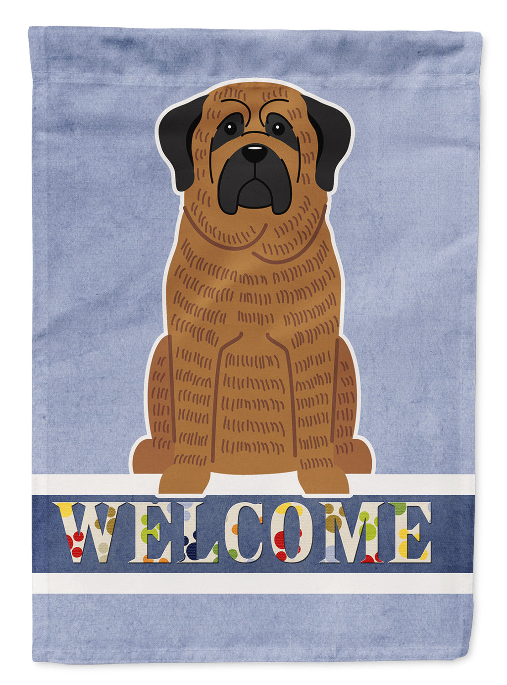 Mastiff Brindle Welcome Garden Flag Mailbox Decorative Yard Banner Outside Patio Artwork for Flower Beds, Garden Size, Multicolor