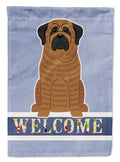 Mastiff Brindle Welcome Garden Flag Mailbox Decorative Yard Banner Outside Patio Artwork for Flower Beds, Garden Size, Multicolor