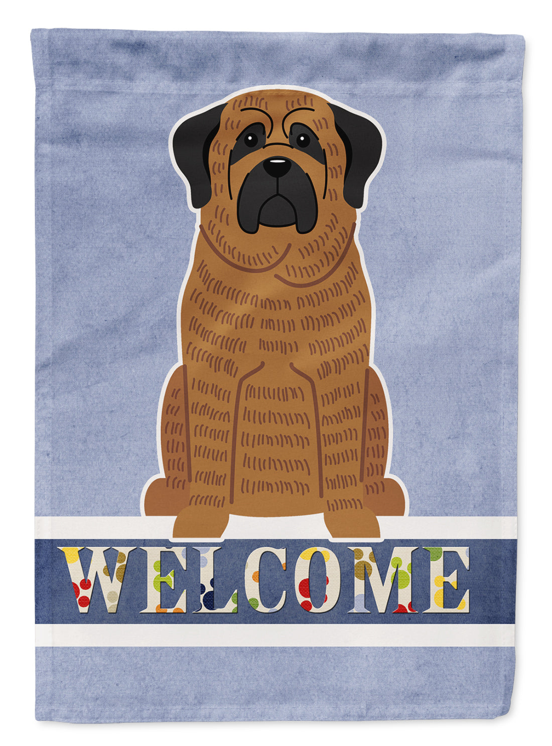 Mastiff Brindle Welcome Garden Flag Mailbox Decorative Yard Banner Outside Patio Artwork for Flower Beds, Garden Size, Multicolor