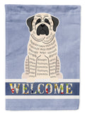 Mastiff Brindle White Welcome Garden Flag Mailbox Decorative Yard Banner Outside Patio Artwork for Flower Beds, Garden Size, Multicolor