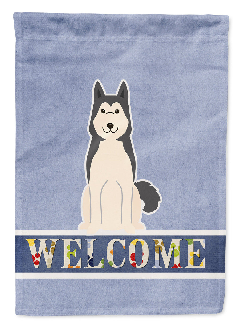 West Siberian Laika Spitz Welcome Garden Flag Mailbox Decorative Yard Banner Outside Patio Artwork for Flower Beds, Garden Size, Multicolor