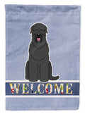 Black Russian Terrier Welcome Garden Flag Mailbox Decorative Yard Banner Outside Patio Artwork for Flower Beds, Garden Size, Multicolor