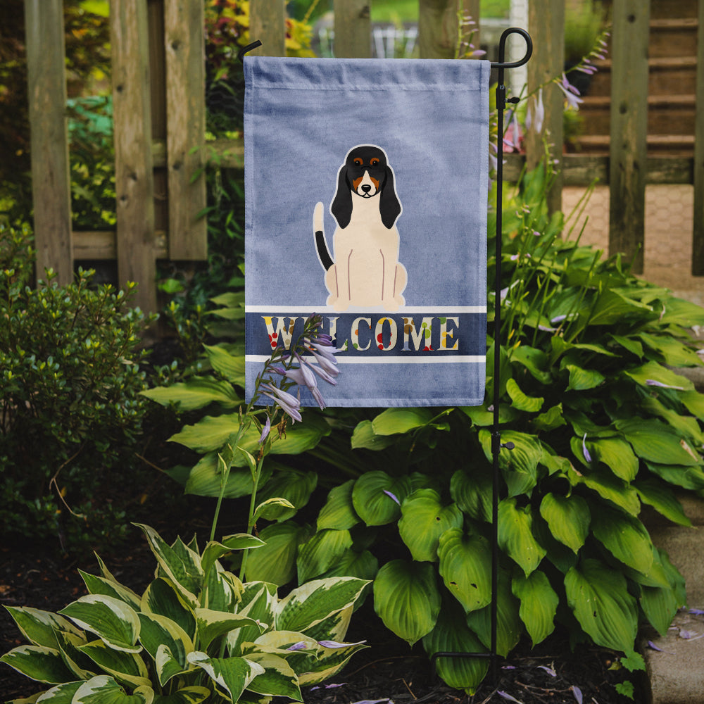 Swiss Hound Welcome Garden Flag Mailbox Decorative Yard Banner Outside Patio Artwork for Flower Beds, Garden Size, Multicolor