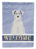 Miniature Schnauzer White Welcome Garden Flag Mailbox Decorative Yard Banner Outside Patio Artwork for Flower Beds, Garden Size, Multicolor