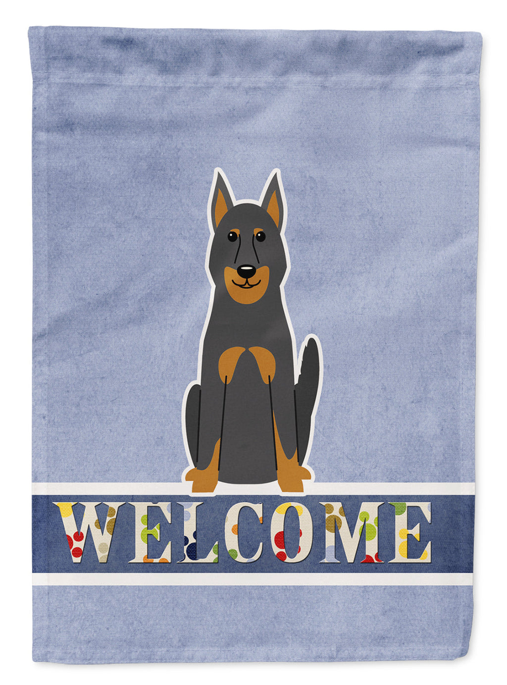 Beauce Shepherd Dog Welcome Garden Flag Mailbox Decorative Yard Banner Outside Patio Artwork for Flower Beds, Garden Size, Multicolor