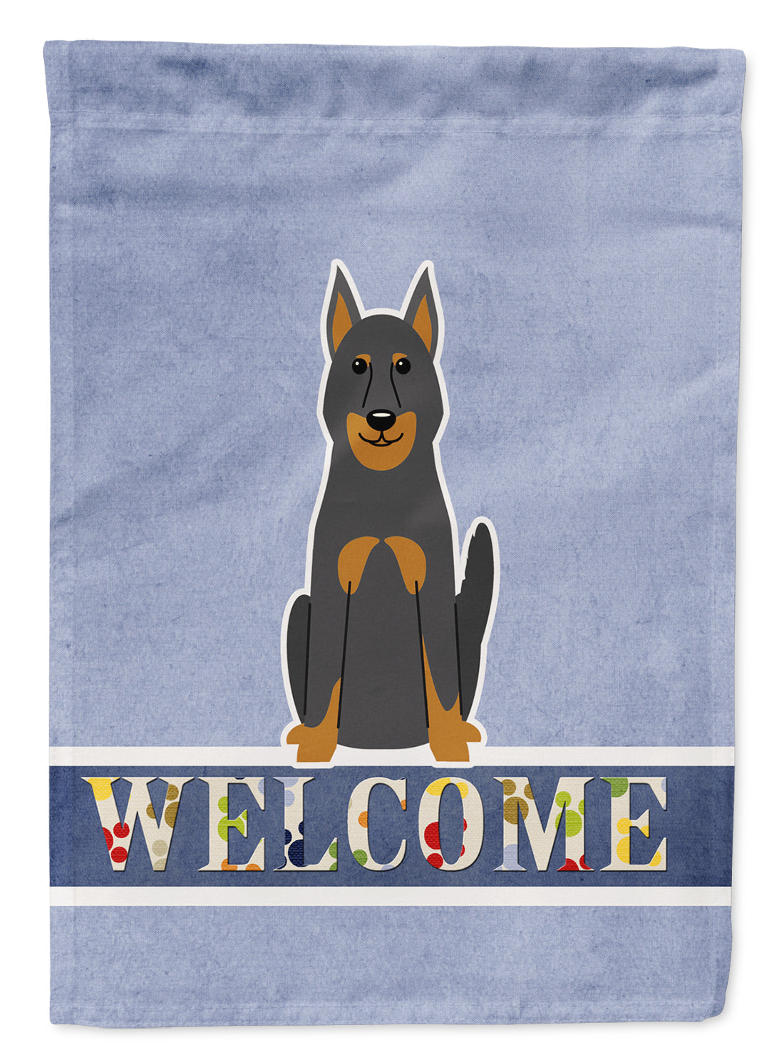 Beauce Shepherd Dog Welcome Garden Flag Mailbox Decorative Yard Banner Outside Patio Artwork for Flower Beds, Garden Size, Multicolor