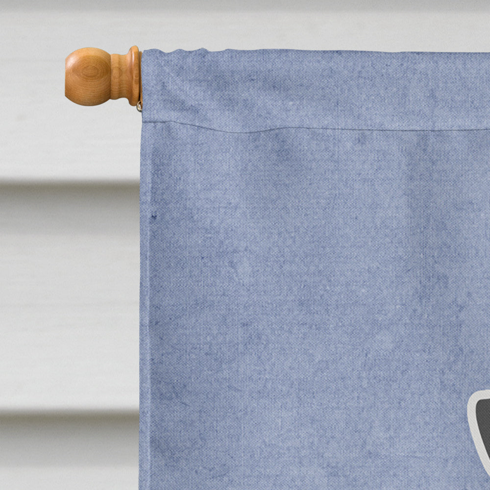 Smooth Fox Terrier Welcome House Flag 28x40 Porch Sleeve Pole Decorative Outside Yard Banner Artwork Wall Hanging, Polyester