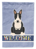 Bull Terrier Black White Welcome Garden Flag Mailbox Decorative Yard Banner Outside Patio Artwork for Flower Beds, Garden Size, Multicolor