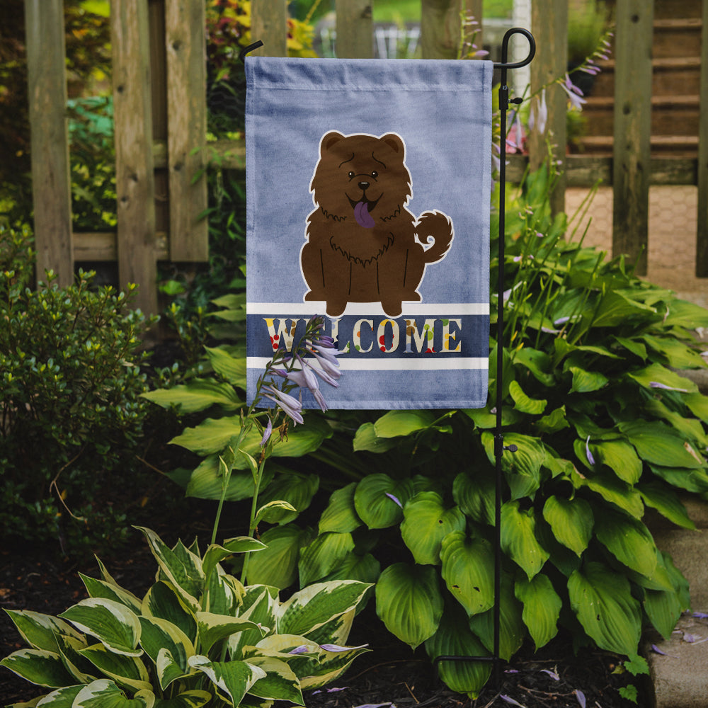 Chow Chow Chocolate Welcome Garden Flag Mailbox Decorative Yard Banner Outside Patio Artwork for Flower Beds, Garden Size, Multicolor
