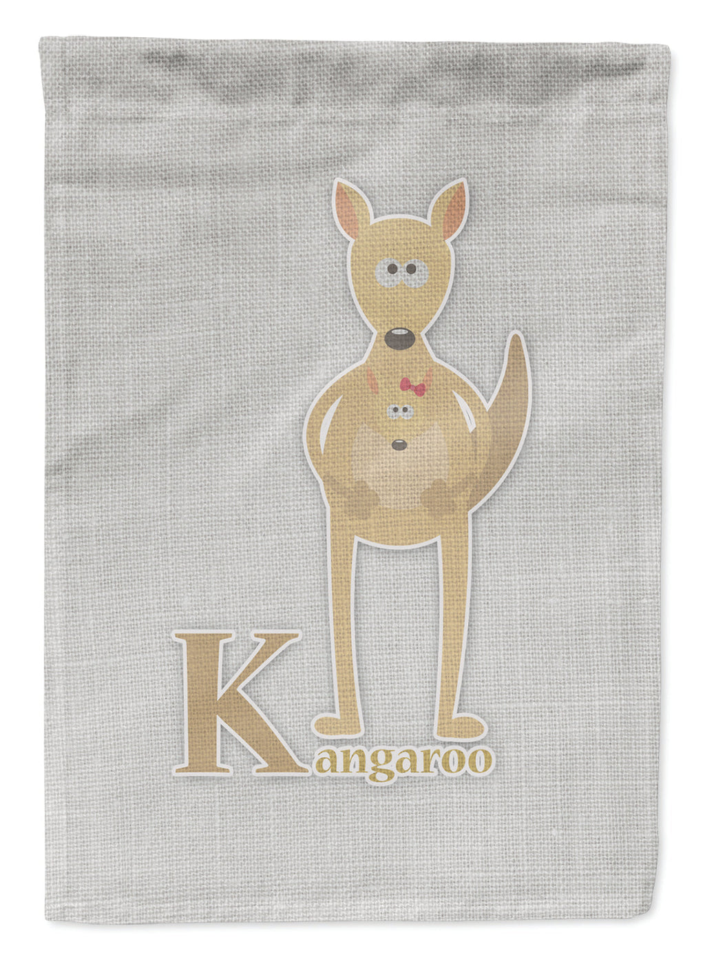 Alphabet K for Kangaroo Garden Flag Mailbox Decorative Yard Banner Outside Patio Artwork for Flower Beds, Garden Size, Multicolor