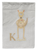 Alphabet K for Kangaroo Garden Flag Mailbox Decorative Yard Banner Outside Patio Artwork for Flower Beds, Garden Size, Multicolor