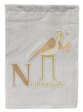 Alphabet N for Nightingale Garden Flag Mailbox Decorative Yard Banner Outside Patio Artwork for Flower Beds, Garden Size, Multicolor