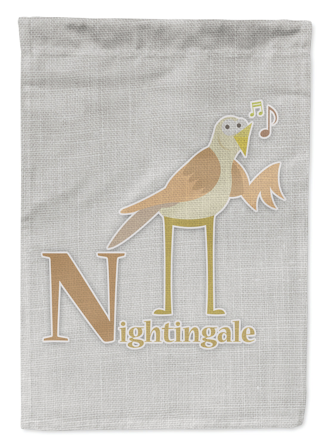 Alphabet N for Nightingale Garden Flag Mailbox Decorative Yard Banner Outside Patio Artwork for Flower Beds, Garden Size, Multicolor