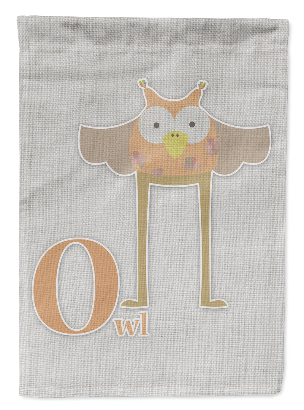Alphabet O for Owl Garden Flag Mailbox Decorative Yard Banner Outside Patio Artwork for Flower Beds, Garden Size, Multicolor