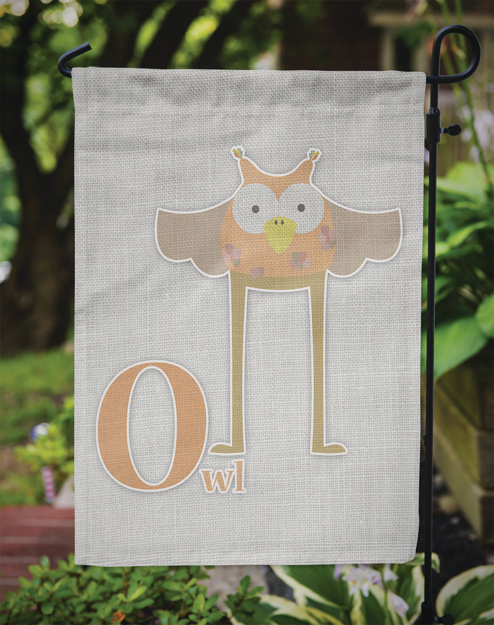 Alphabet O for Owl Garden Flag Mailbox Decorative Yard Banner Outside Patio Artwork for Flower Beds, Garden Size, Multicolor