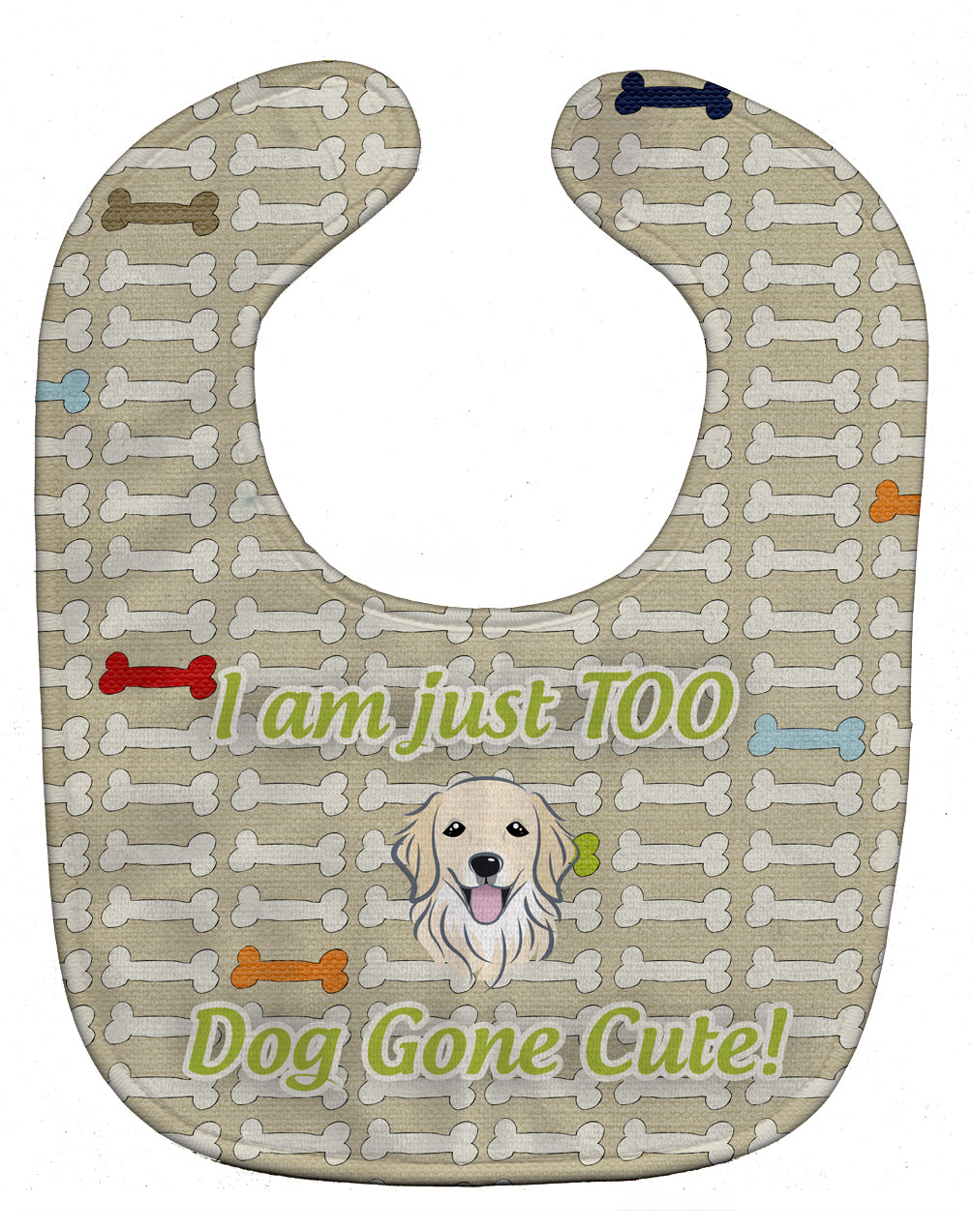 Too Cute Golden Retriever Baby Bib BB5774BIB