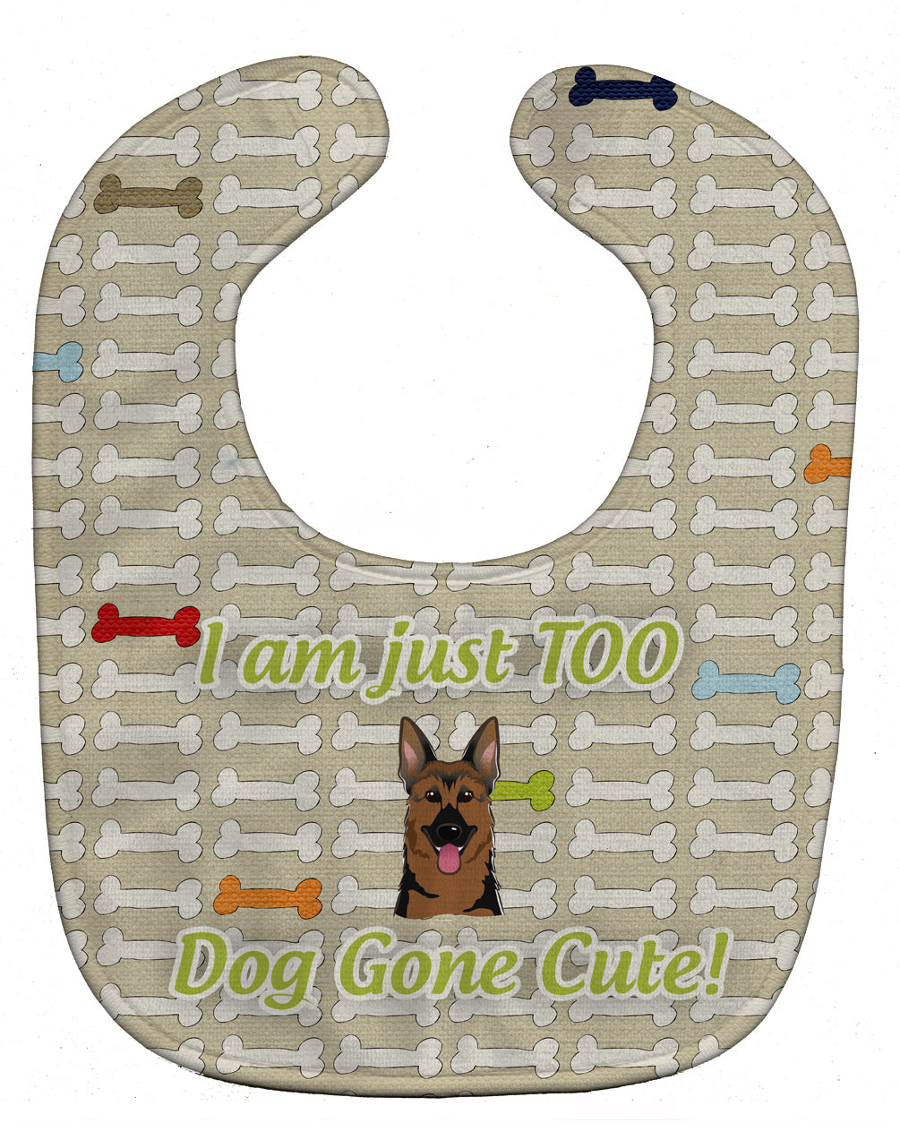 Too Cute German Shepherd Baby Bib BB5780BIB