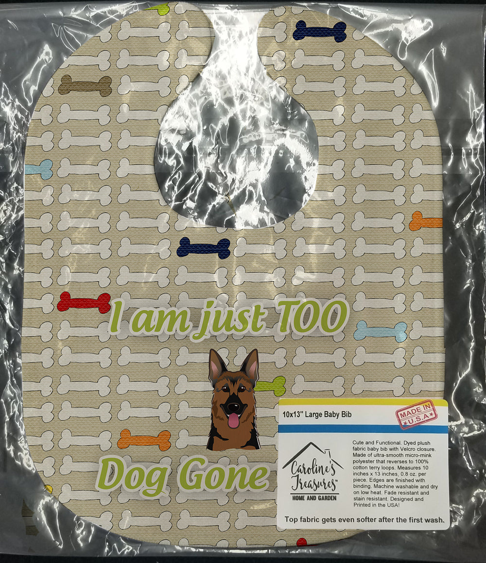 Too Cute German Shepherd Baby Bib BB5780BIB